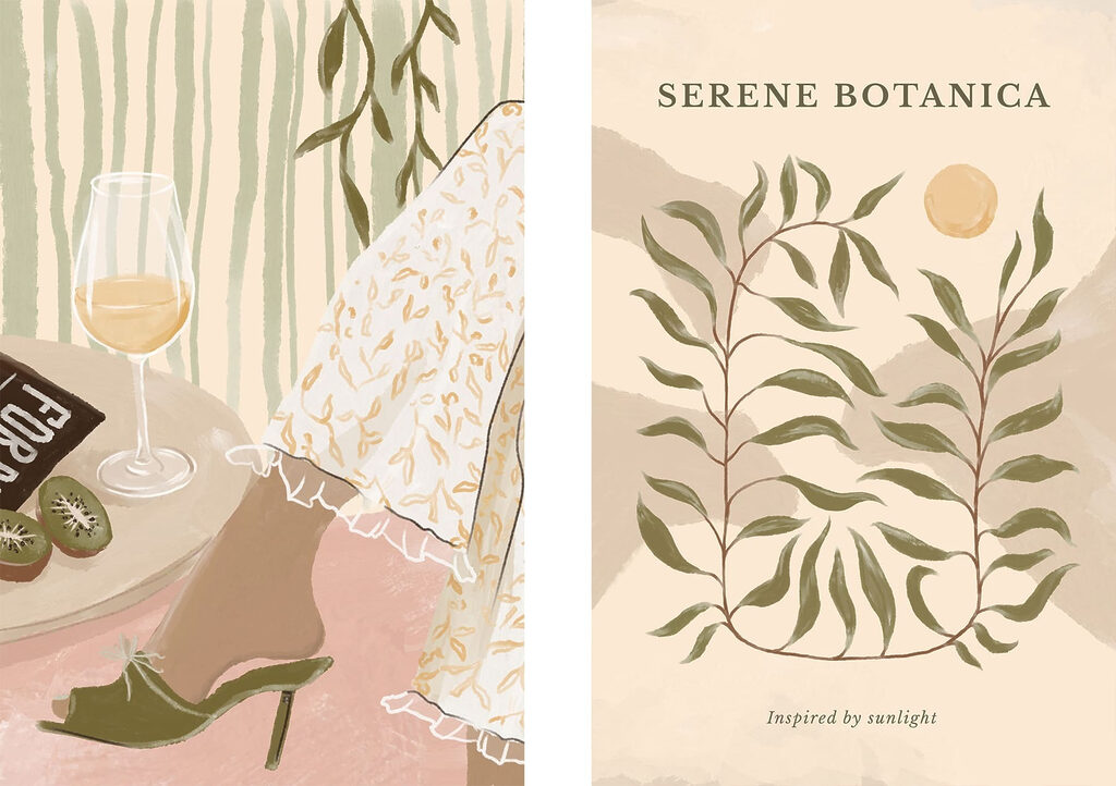 Pernas e vinho — design completo