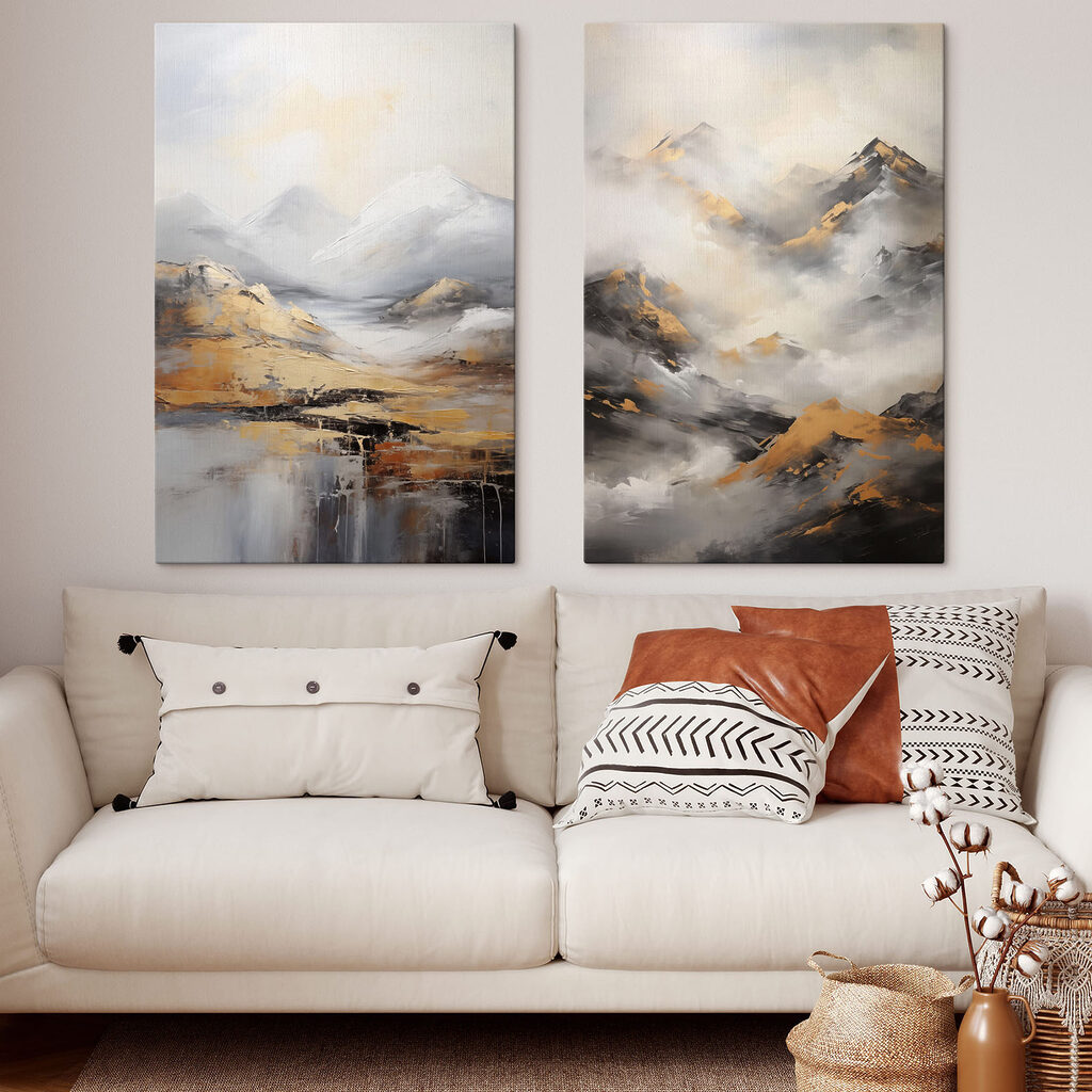 Montanhas entre nuvens — interior 2
