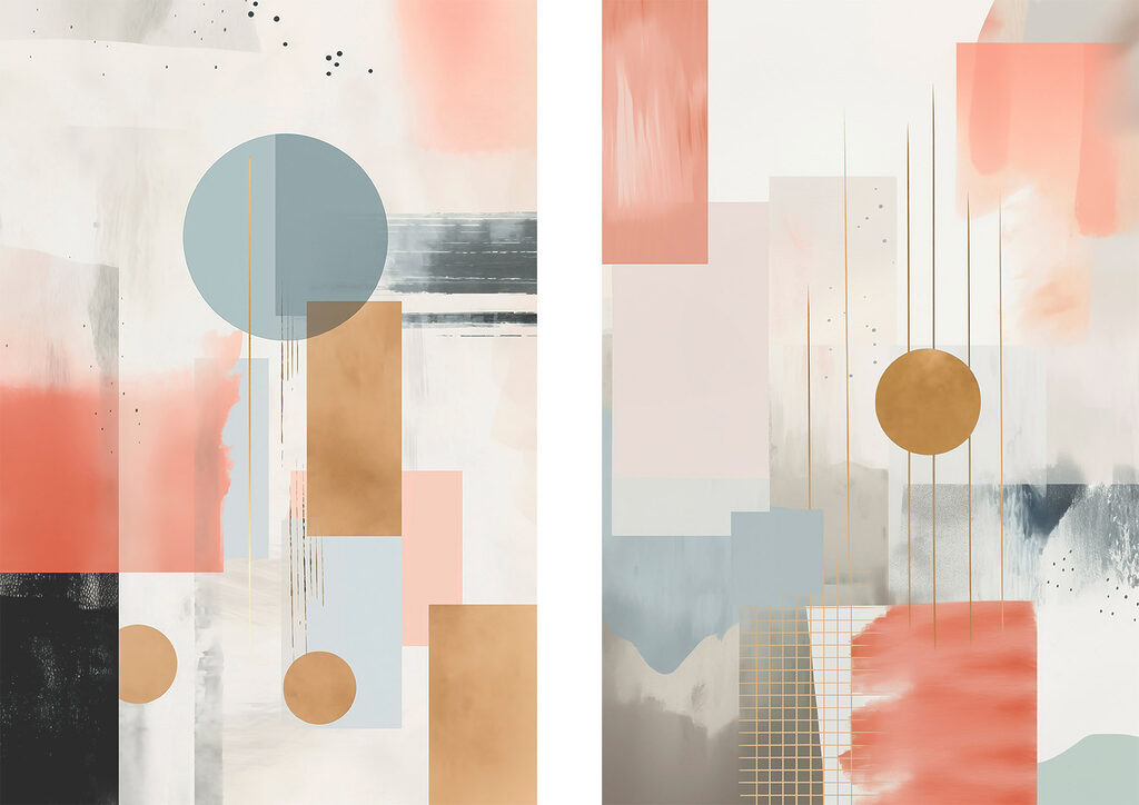 Círculos e retângulos — design completo