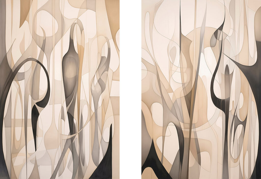Formas fluidas e linhas — design completo