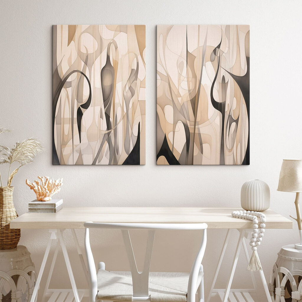 Formas fluidas e linhas — interior 2