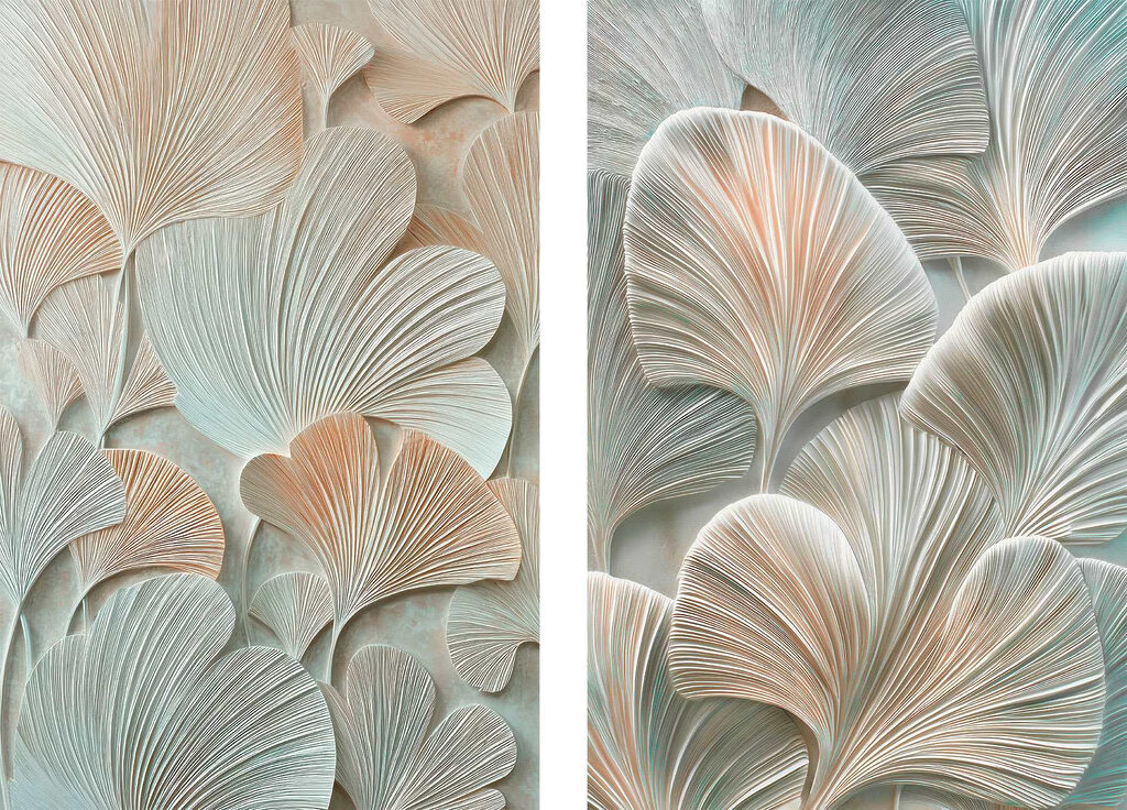 Folhas em leque — design completo