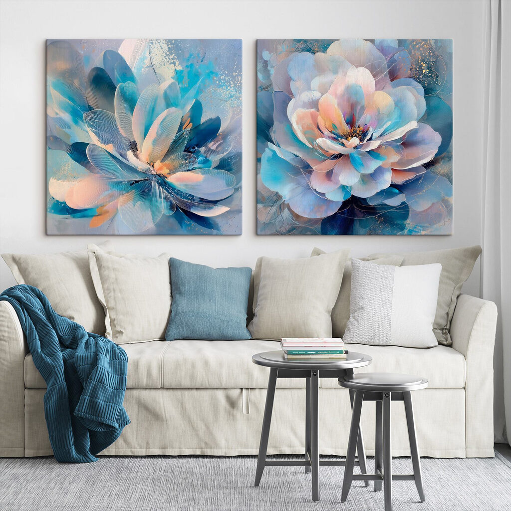 Flores azuis — interior 1
