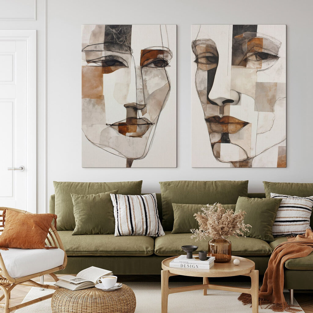 Rostos facetados — interior 2