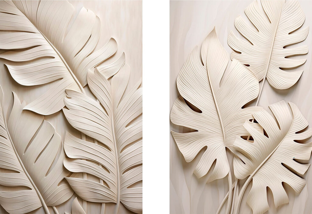Folhas elegantes — design completo