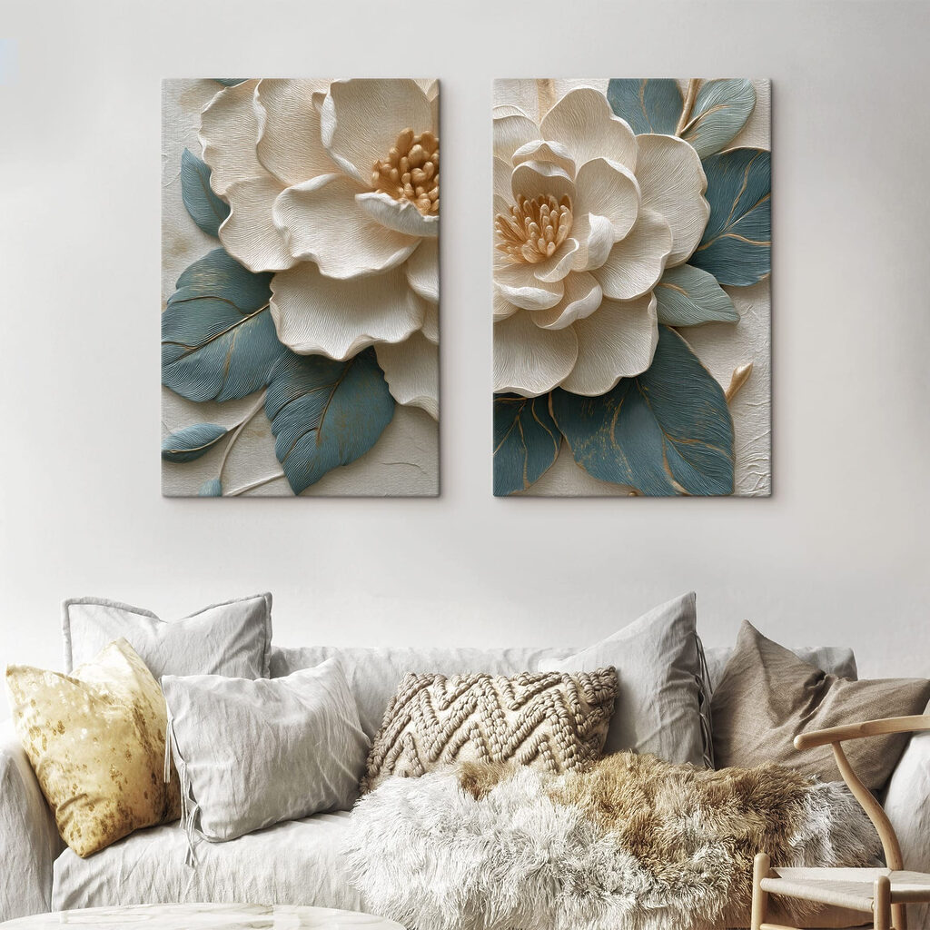 Flor em colagem — interior 2