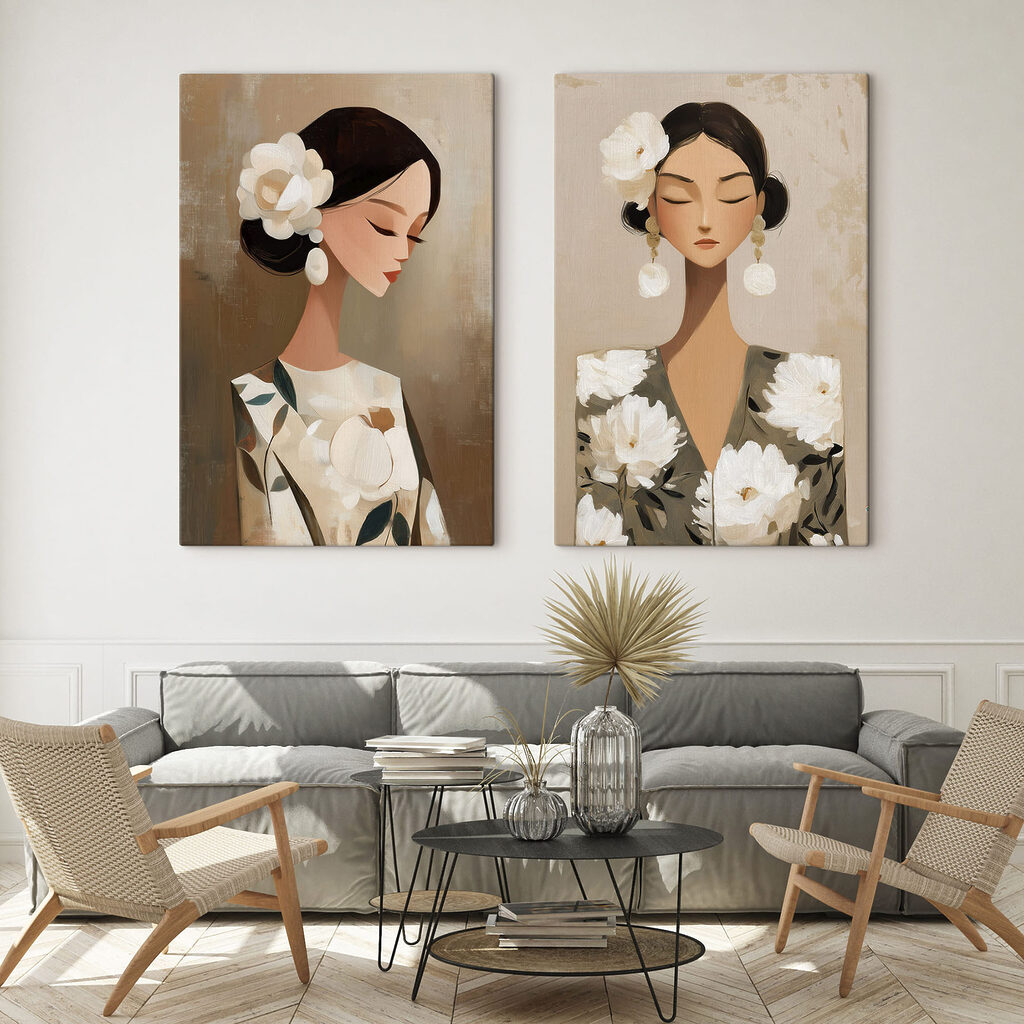 Colagem com flores — interior 1