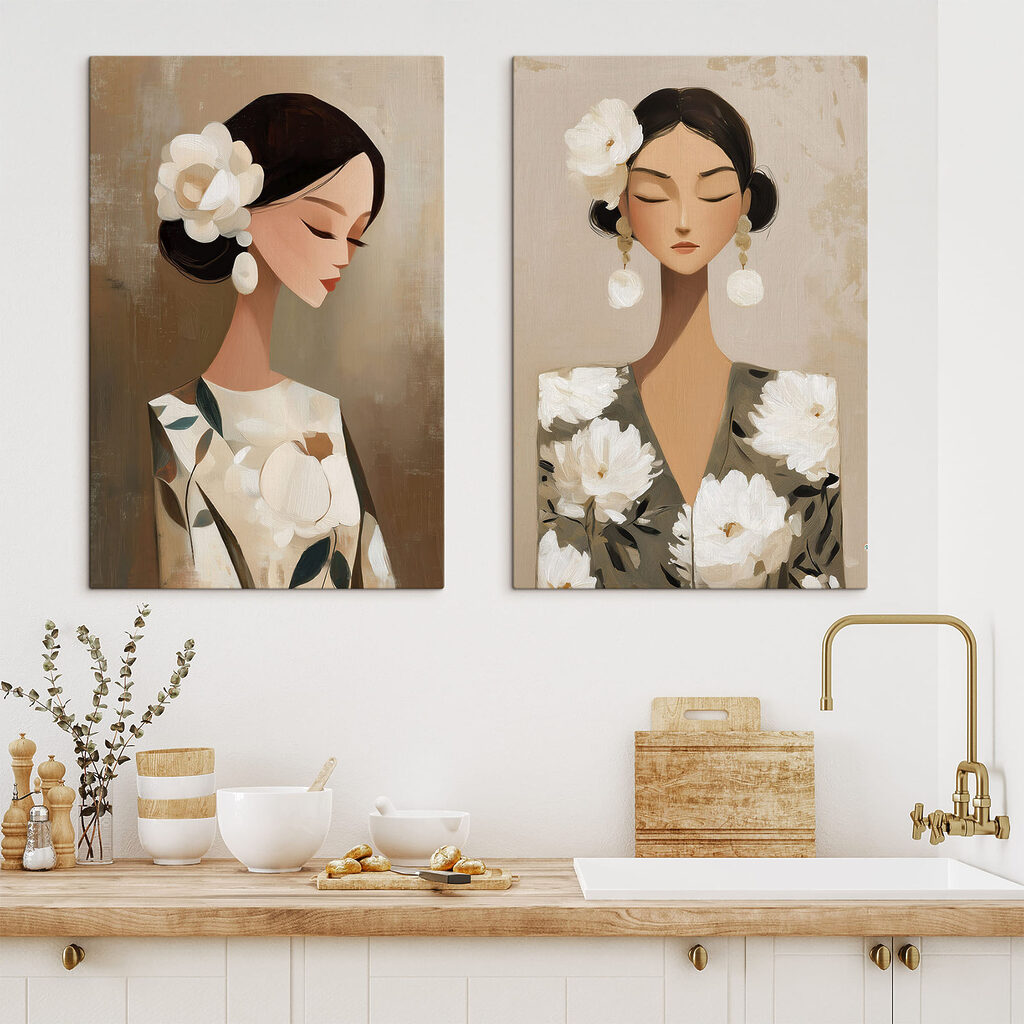 Colagem com flores — interior 2