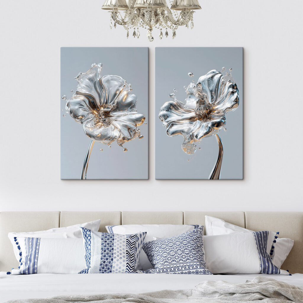 Flores prateadas — interior 2