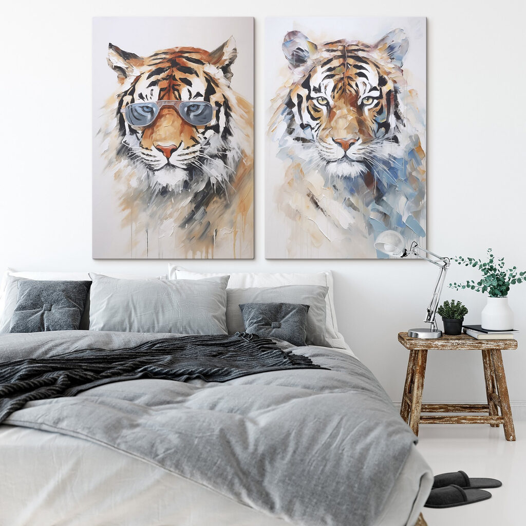 Tigres com óculos — interior 1