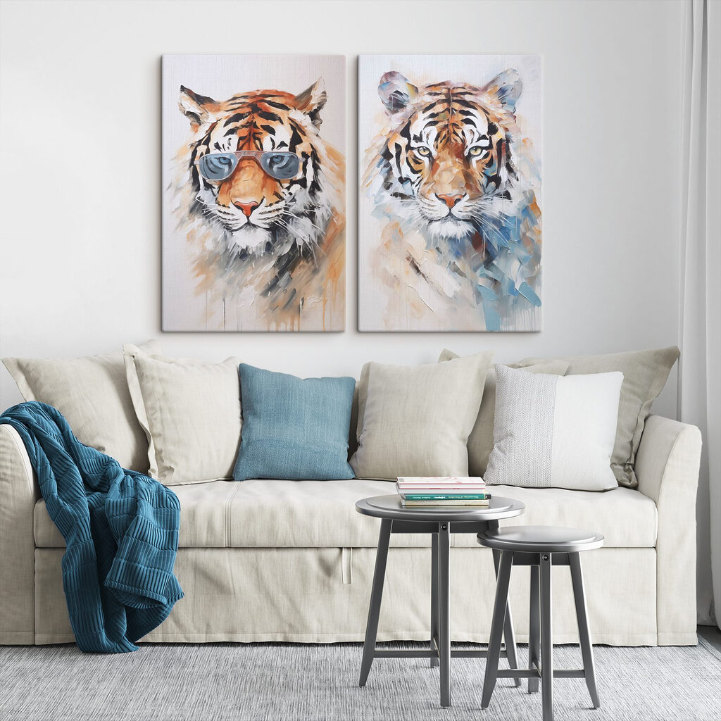 Tigres com óculos — interior 2