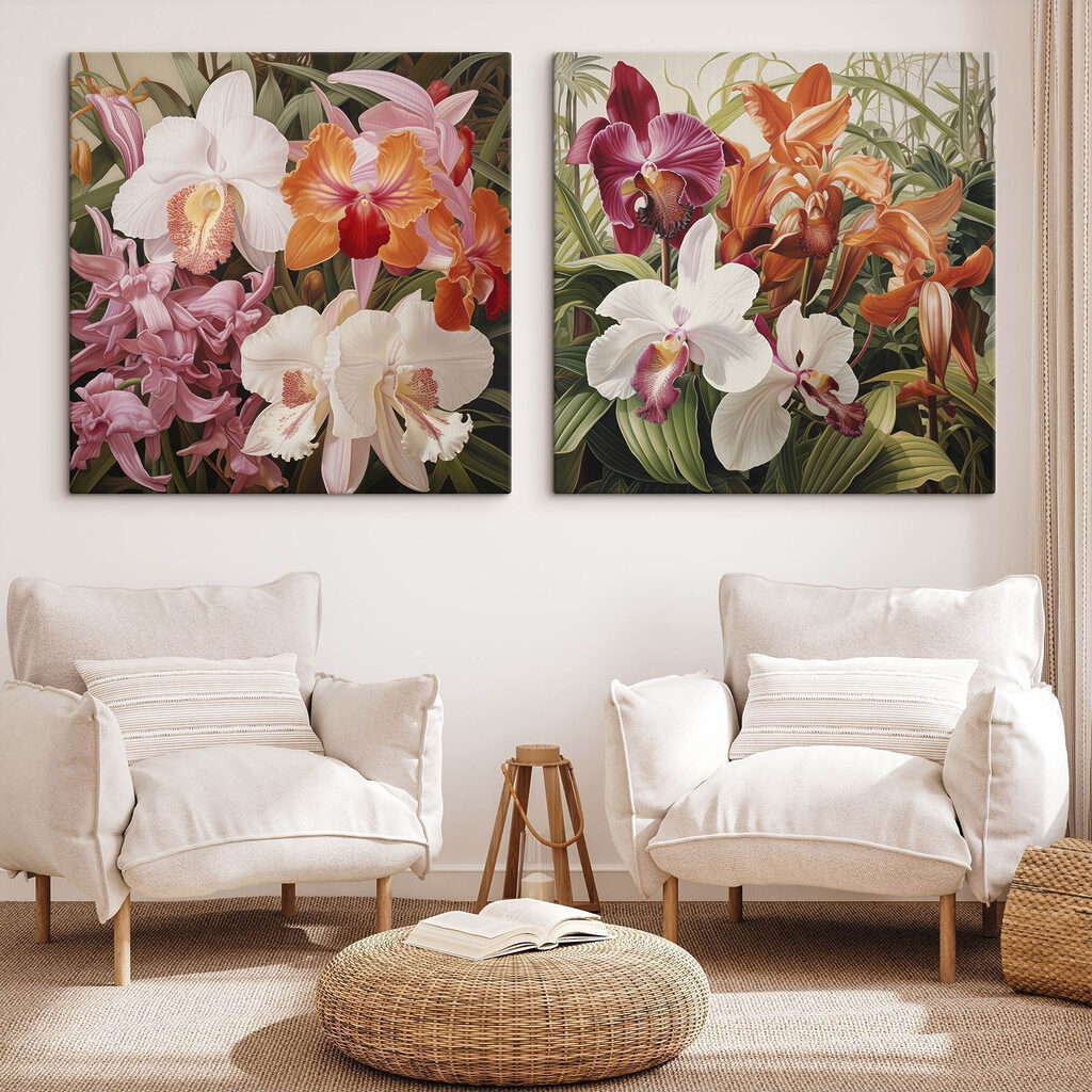 Orquídeas coloridas — interior 1