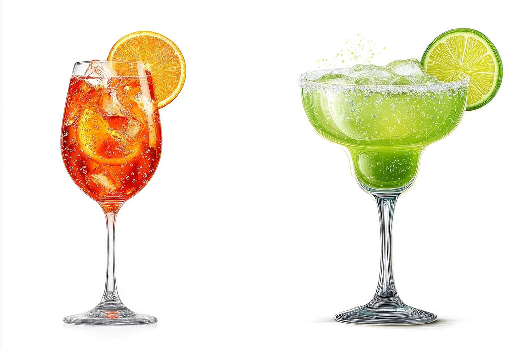 Cocktails de verão — design completo