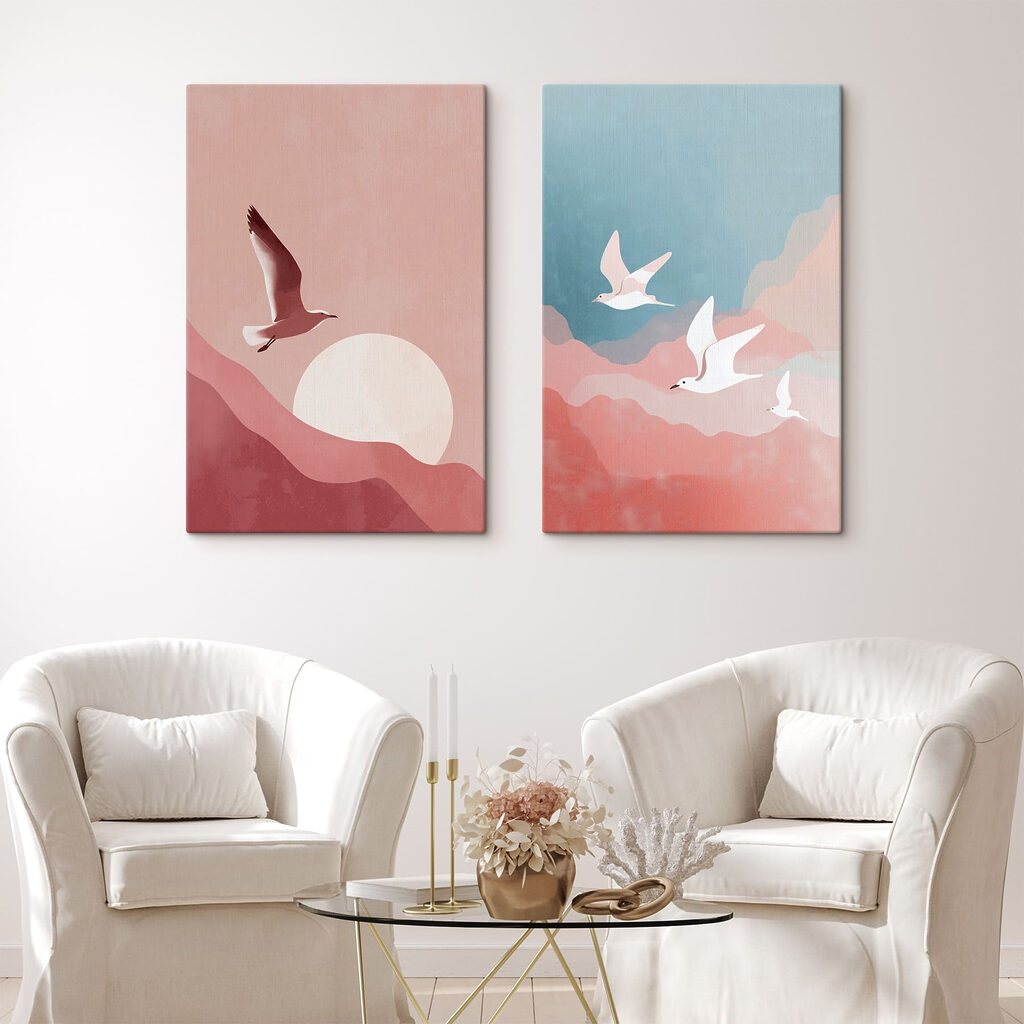 Dois pássaros no céu — interior 1