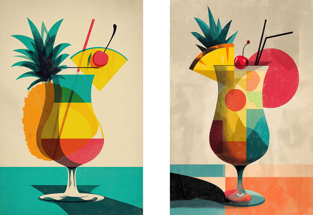 Tropical no copo — design completo