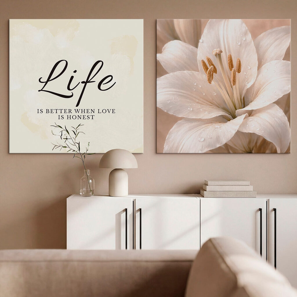 Lírio com gotas — interior 1
