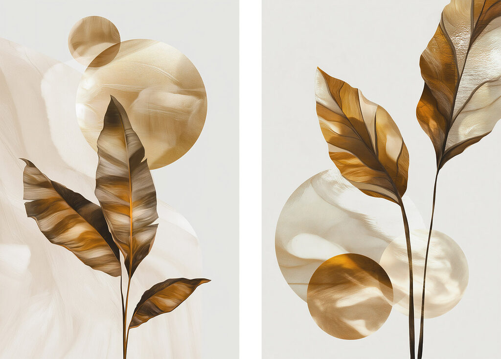 Formas orgânicas terrosas — design completo