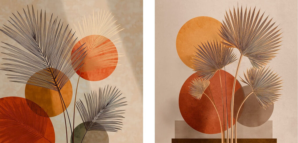 Palmas ao sol — design completo