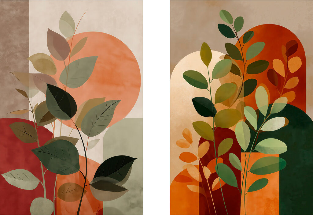 Sol entre folhas — design completo