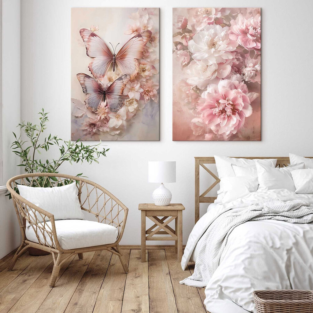 Borboletas entre flores — interior 1