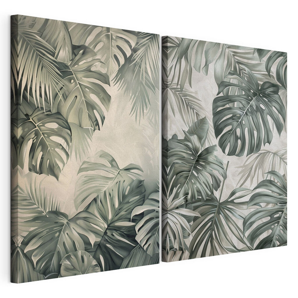 Folhas tropicais a tinta — vista do produto