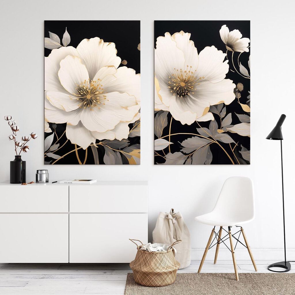 Flores brancas à noite — interior 2