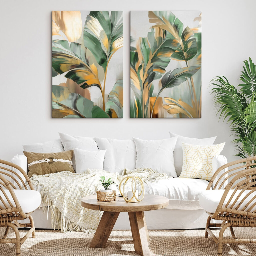 Folha tropical ao sol — interior 2