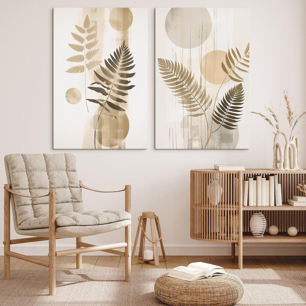 Folhas e círculos — interior 1