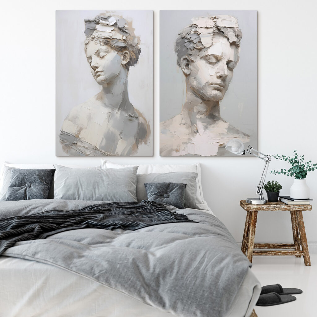 Rostos como escultura — interior 1