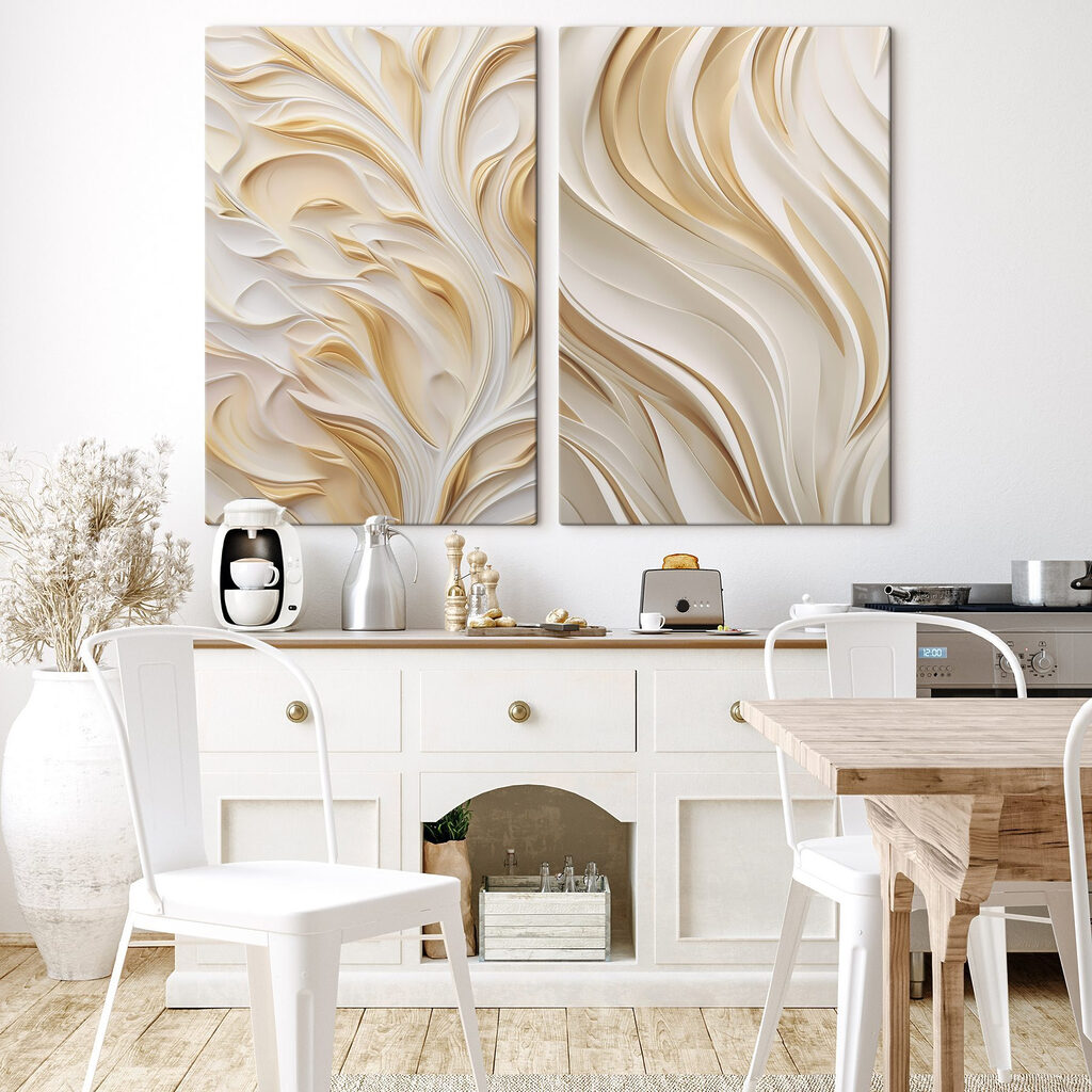 Dourado em linhas fluidas — interior 2