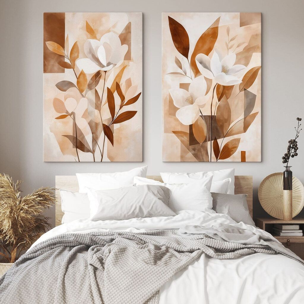 Flores brancas em cobre — interior 2