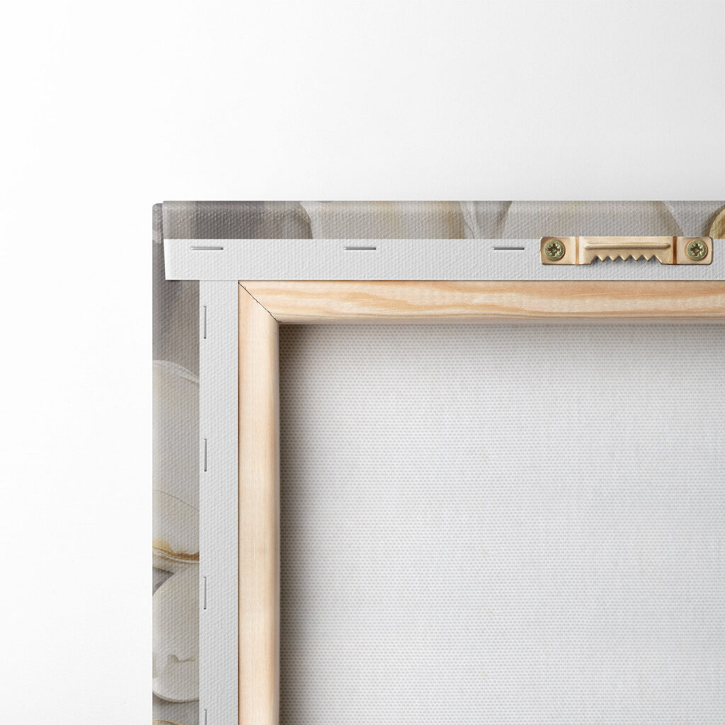 Flores brancas sobre cinzento — verso