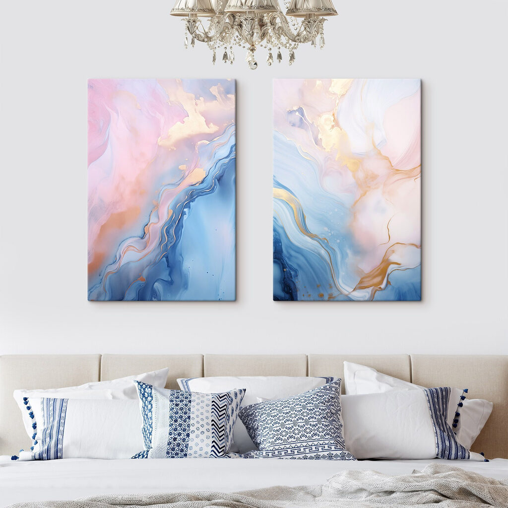Correntes pastel douradas — interior 1
