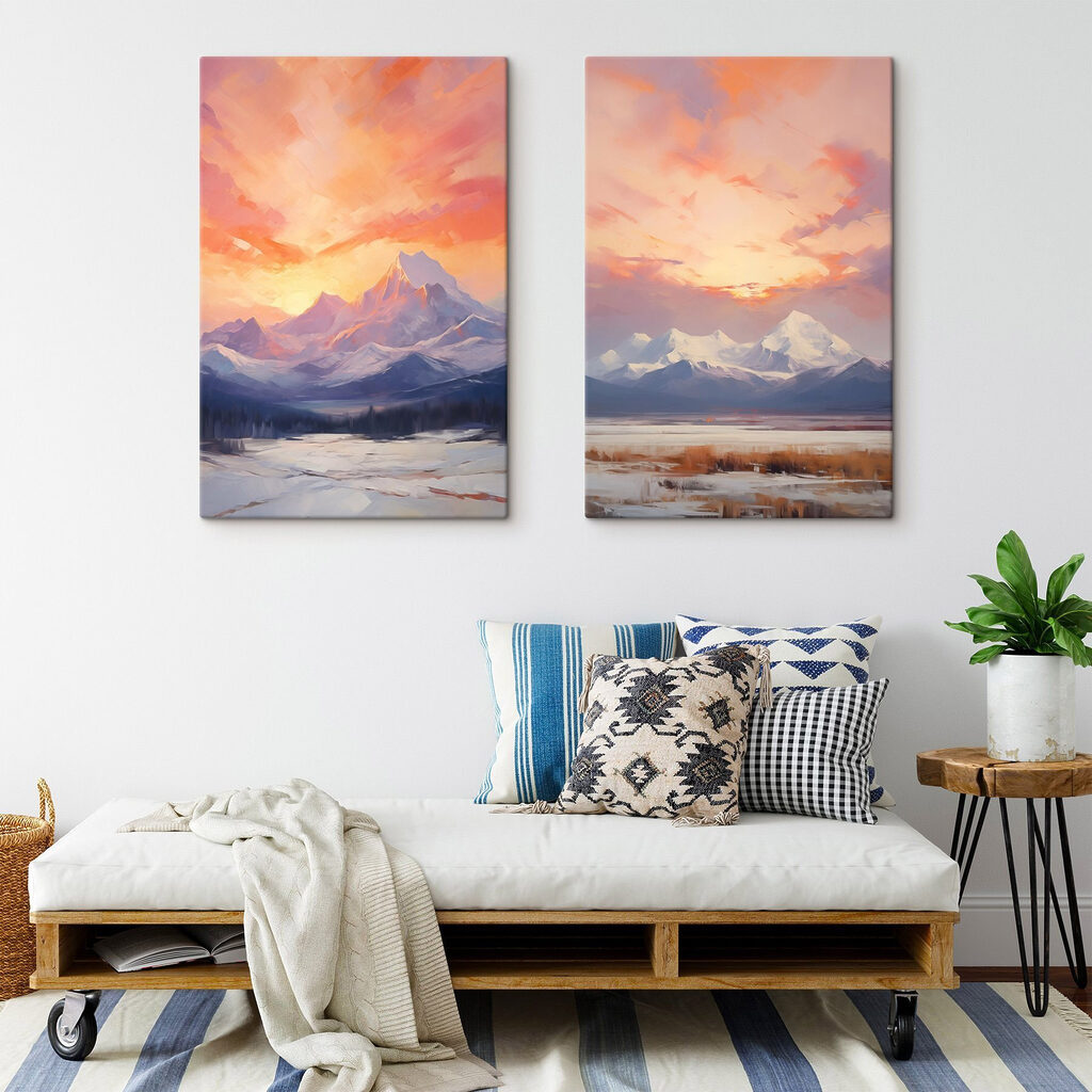 Montanhas ao entardecer — interior 2