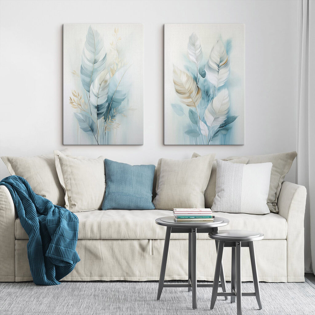Penas e folhas — interior 1