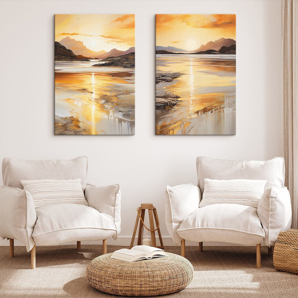 Sol sobre areia molhada — interior 1