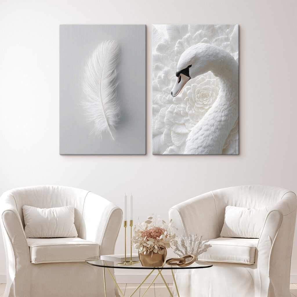 Pena branca e cisne — interior 2