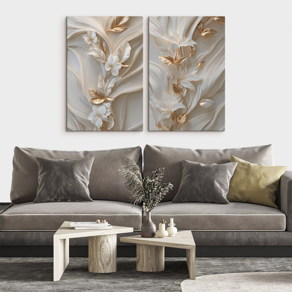 Flores em linhas onduladas — interior 2