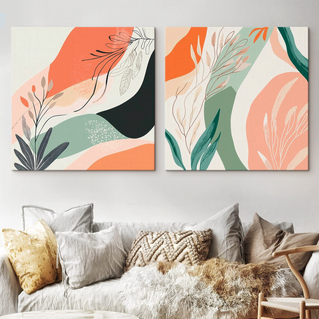 Folhas e formas brincalhonas — interior 1