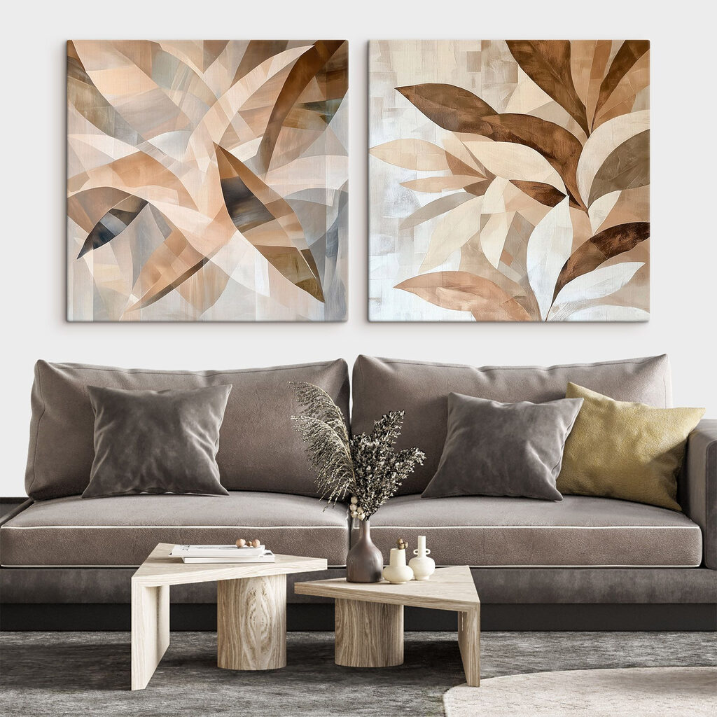 Folhas em camadas transparentes — interior 1
