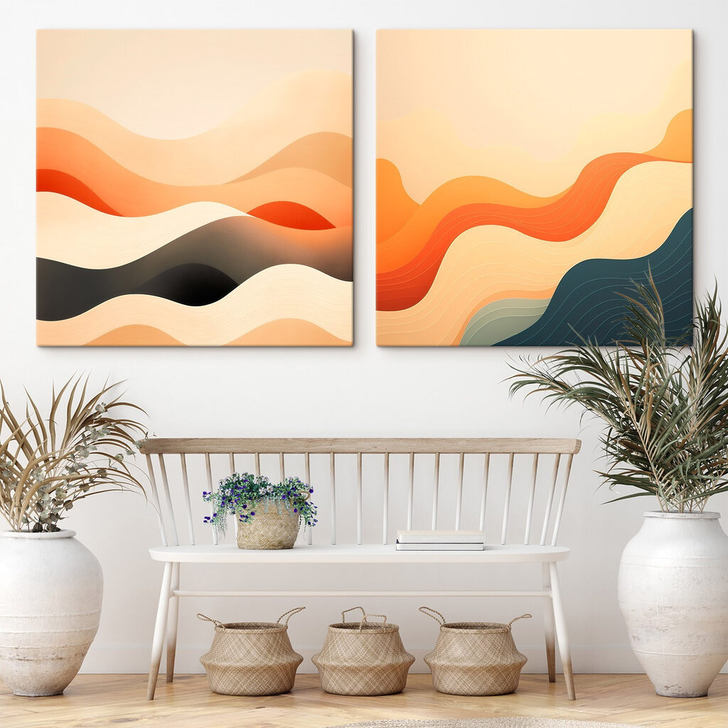 Ondas com brilho solar — interior 1