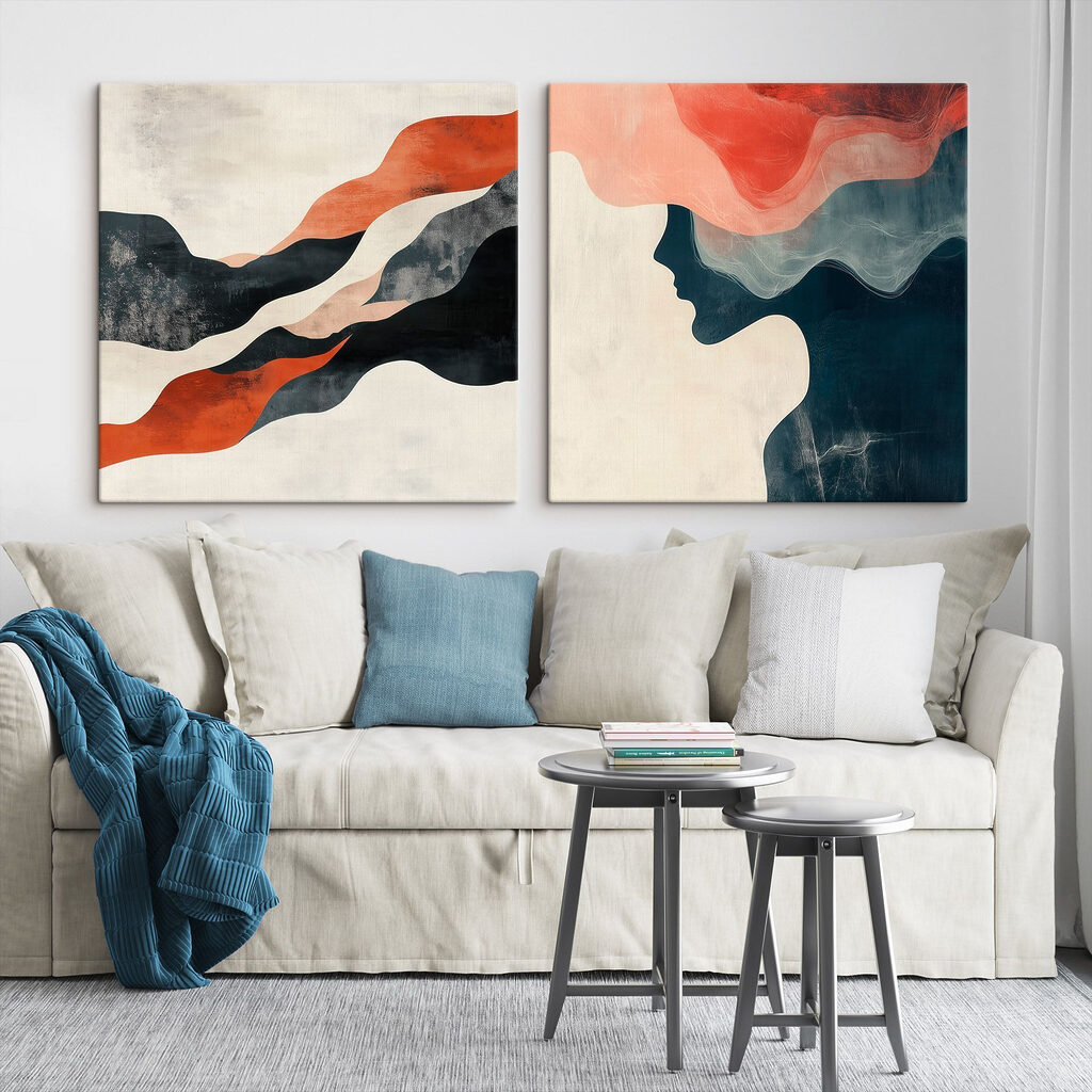 Rosto em ondas — interior 1