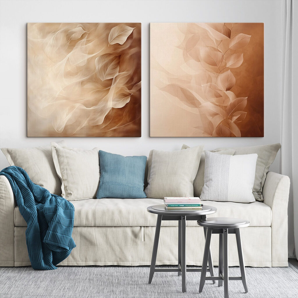 Folhas em névoa suave — interior 2