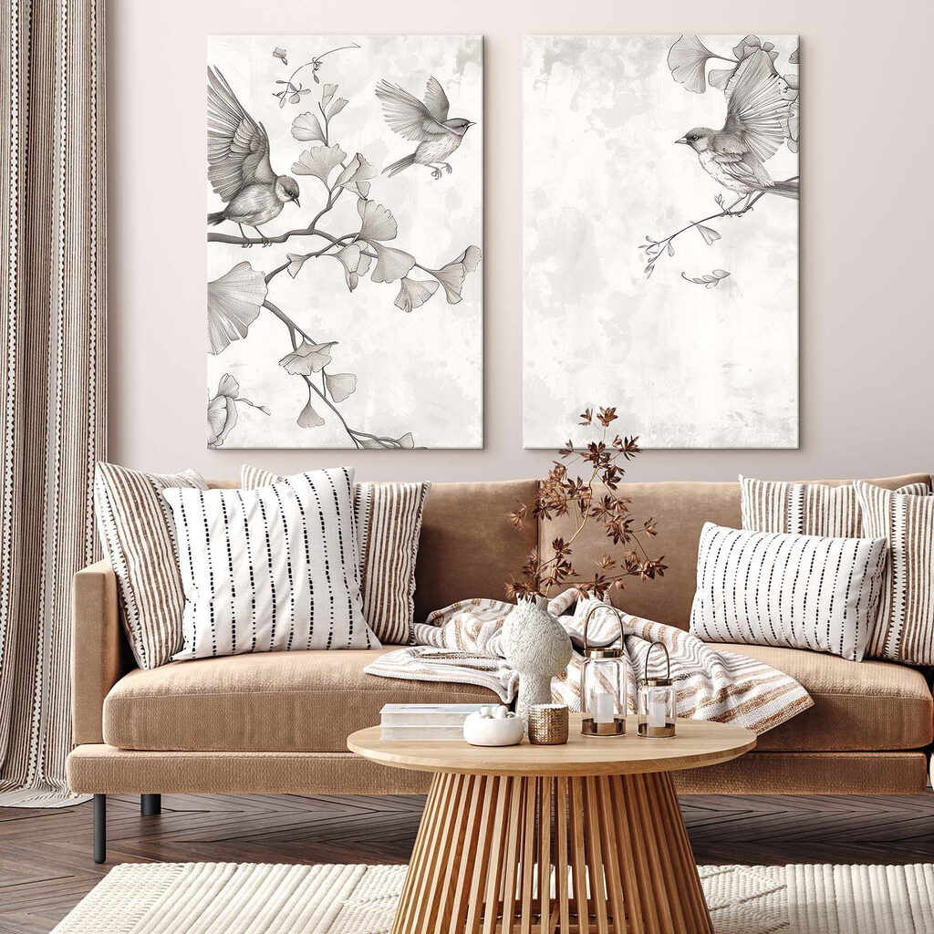 Aves em linhas finas — interior 1
