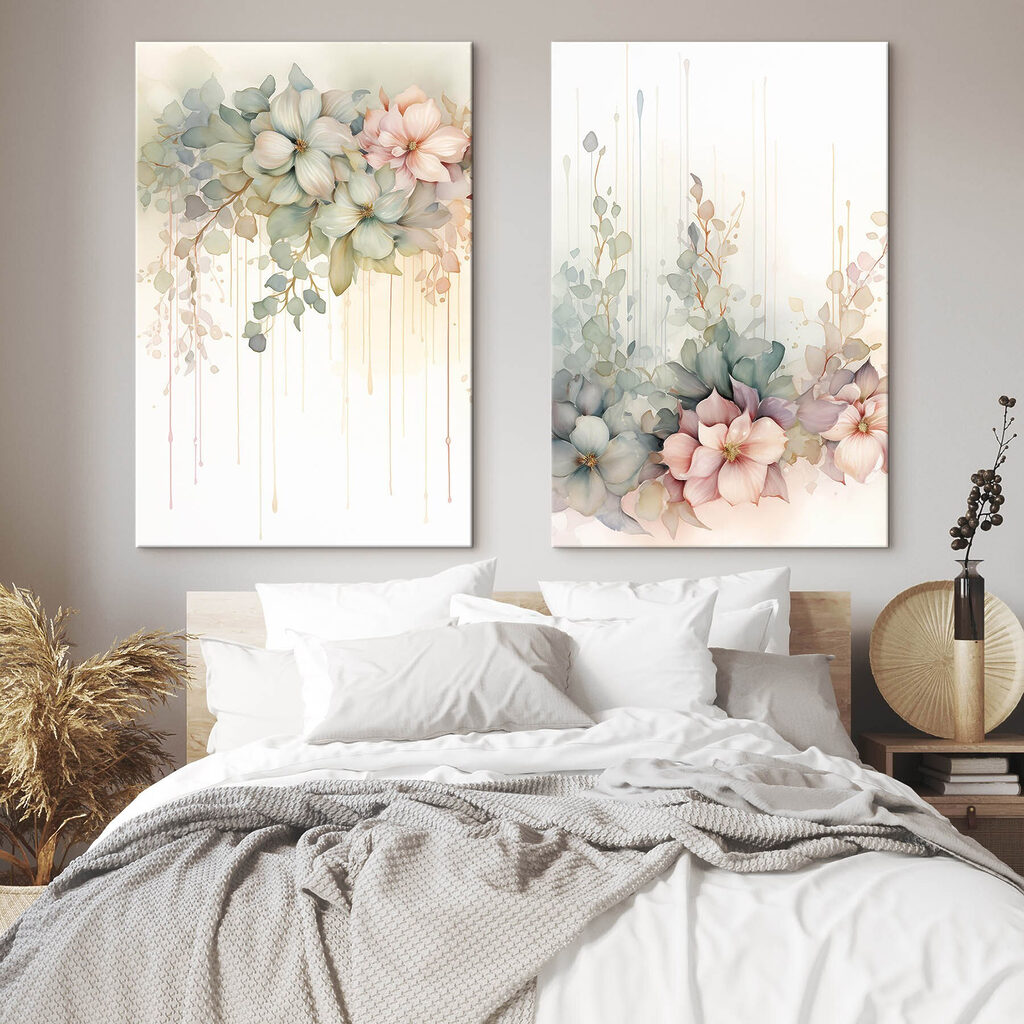 Grinaldas em tons pastel — interior 1