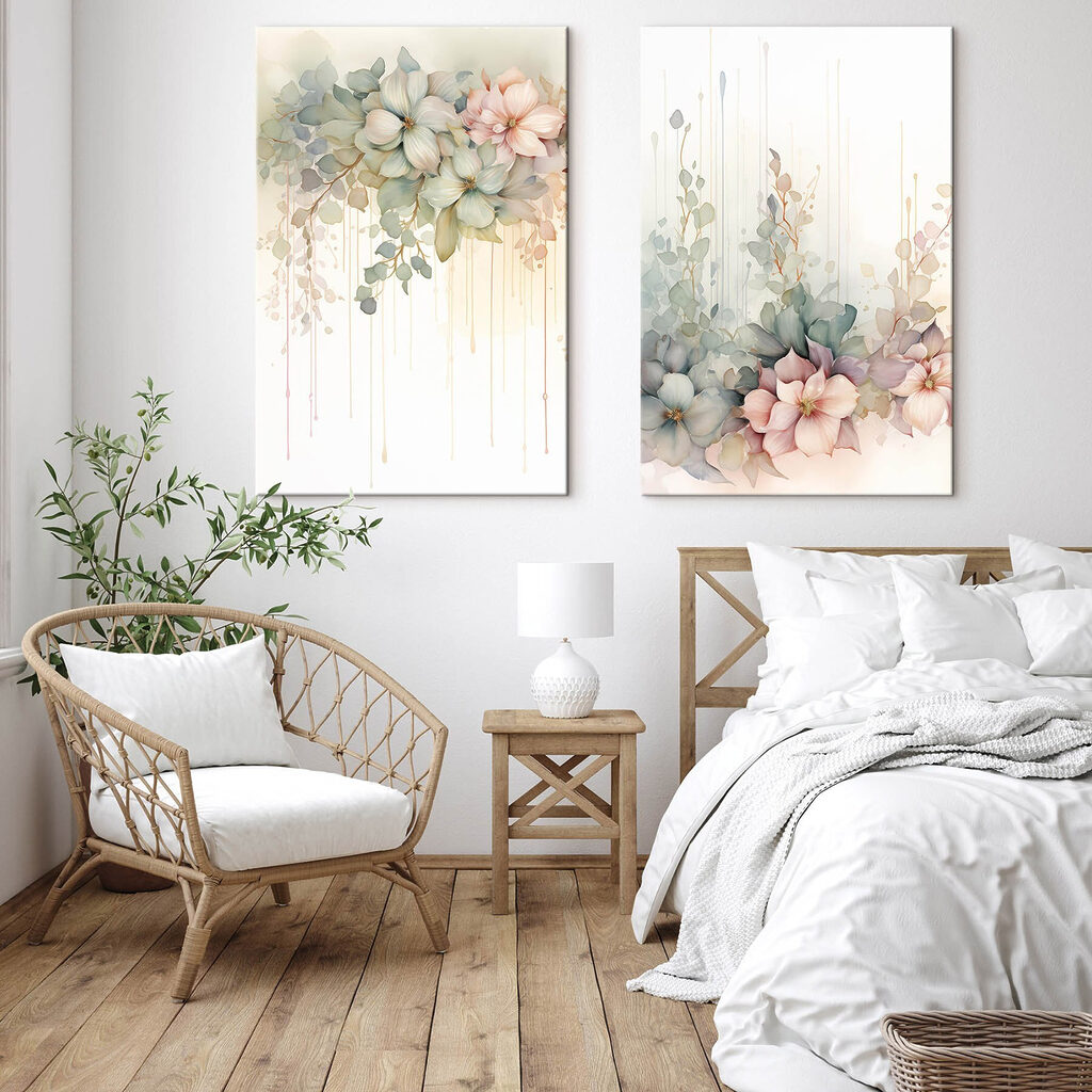 Grinaldas em tons pastel — interior 2