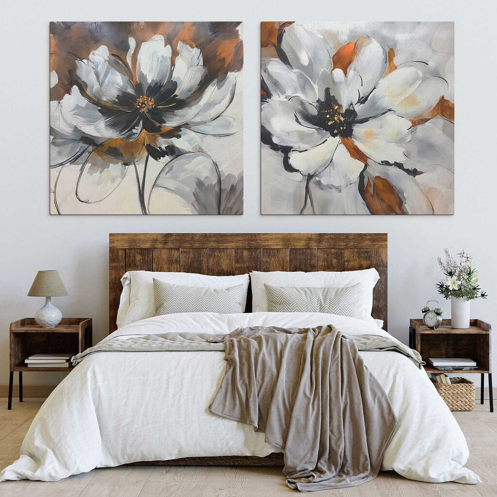 Par de flores pintadas — interior 1