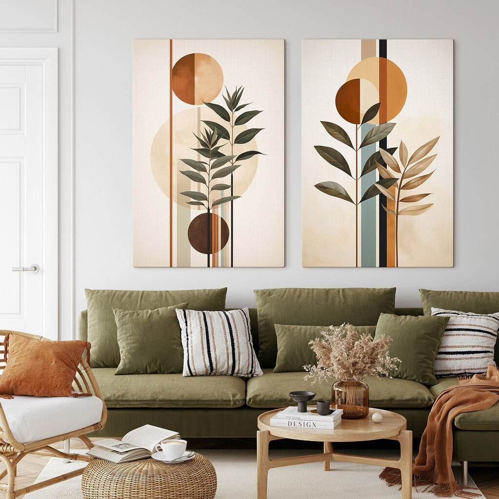 Plantas e círculos — interior 1