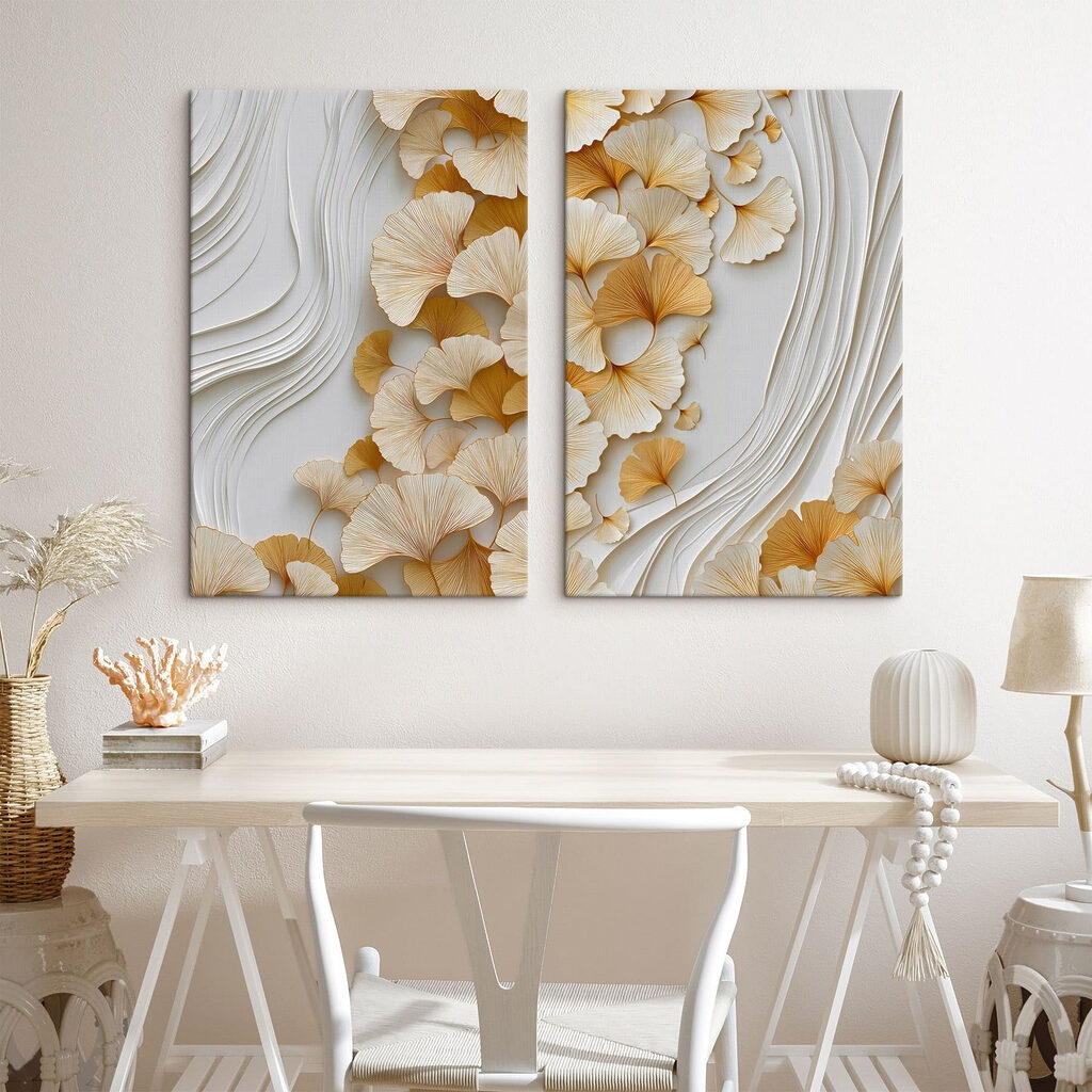 Folhas e linhas onduladas — interior 2