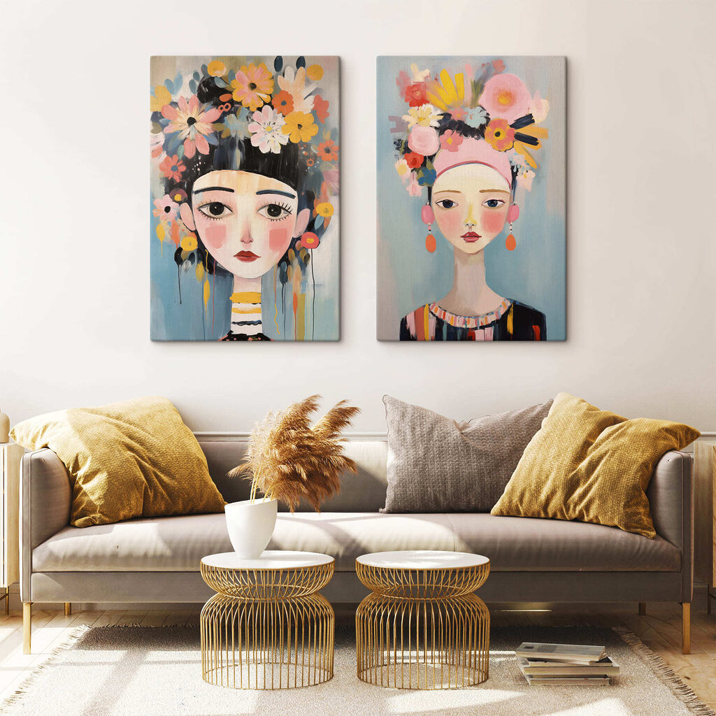 Raparigas com flores — interior 2